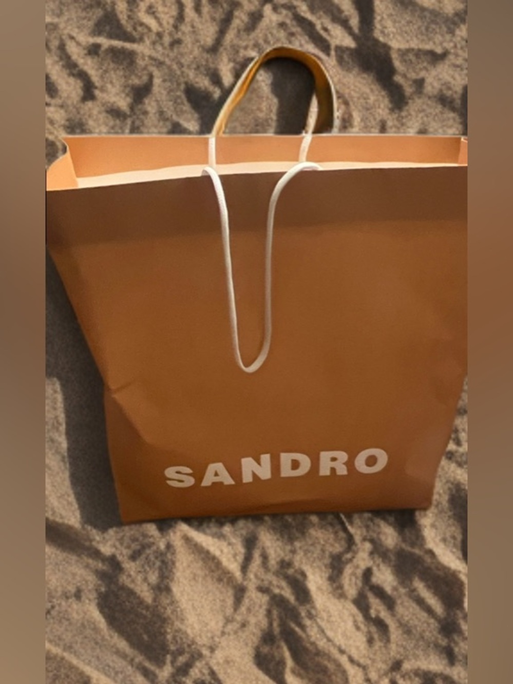 Sandro Camel Tote Bag